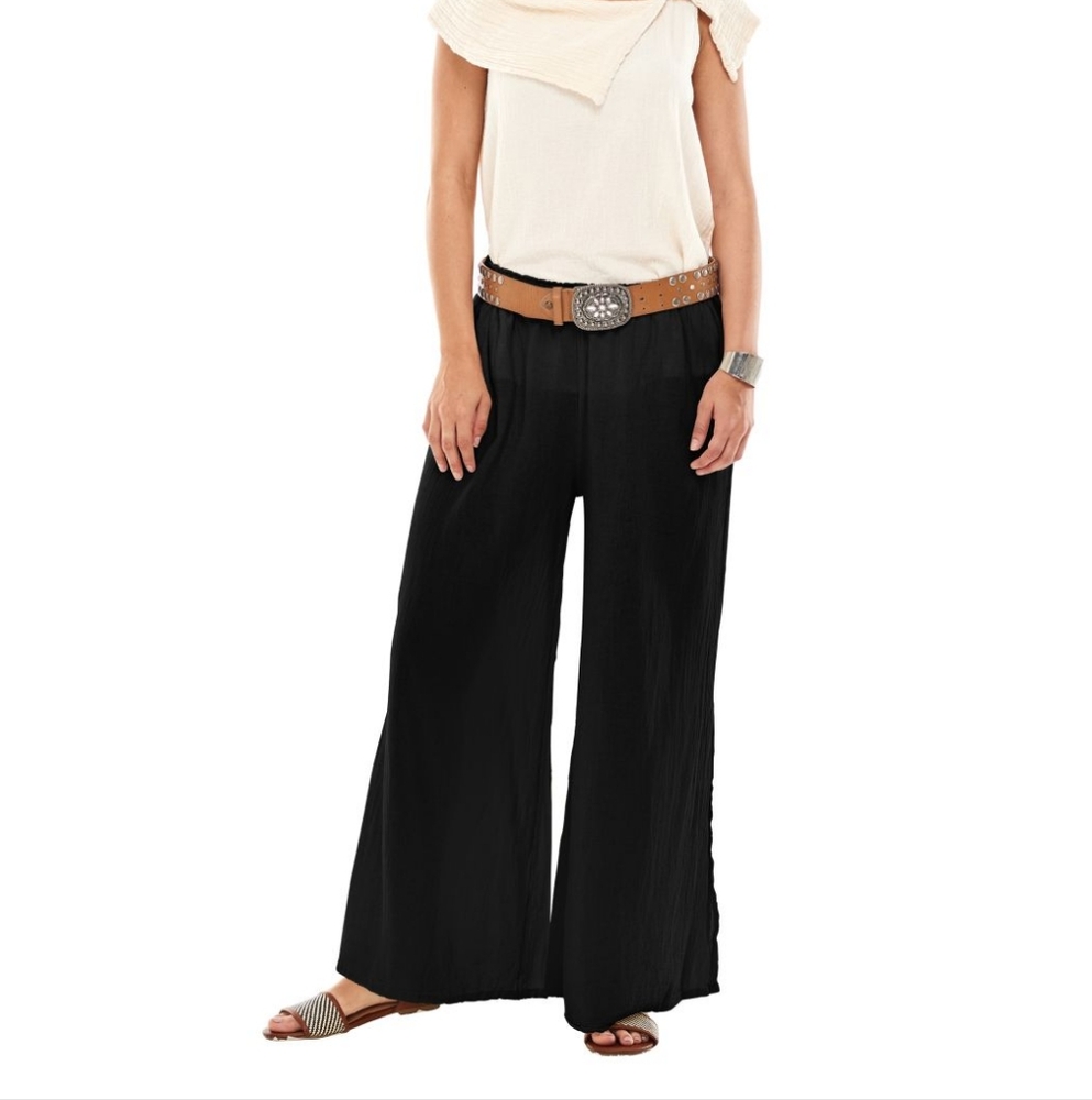 Oh my gauze! Kate 2 black pants‎ wide leg new with tags size 2 /m